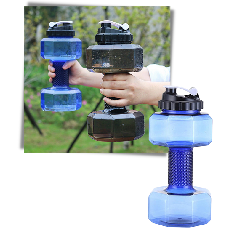 Bouteille d'eau haltère