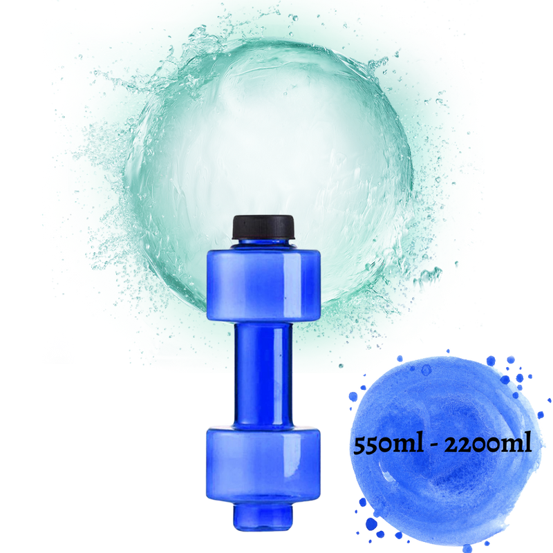 Bouteille d'eau haltère