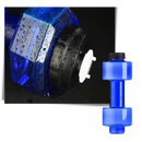 Bouteille d'eau haltère