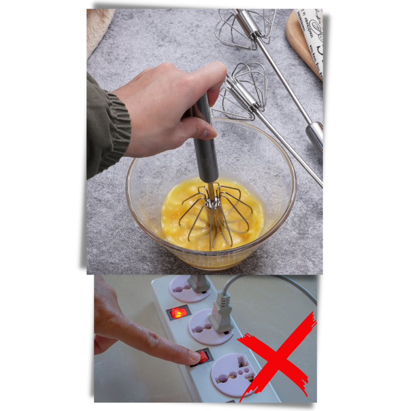 Batteur à œufs semi-automatique