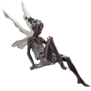 Ornement de jardin en forme de statue de fée