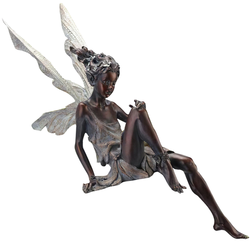 Ornement de jardin en forme de statue de fée