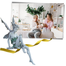 Ornement de jardin en forme de statue de fée