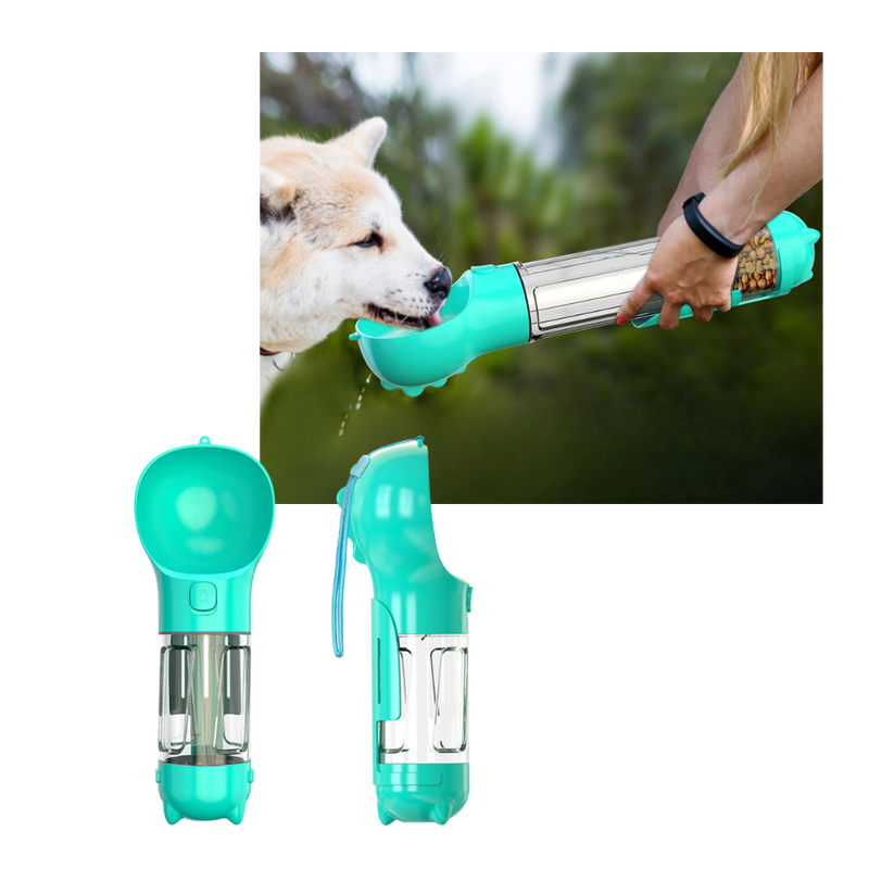 Bouteille distributrice d'eau et de nourriture pour animaux