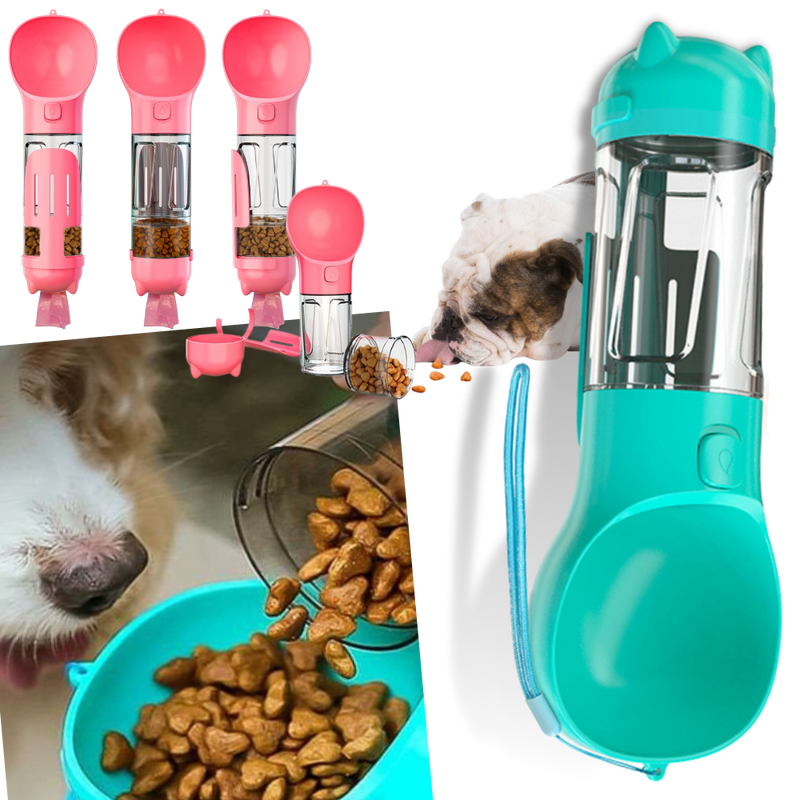 Bouteille distributrice d'eau et de nourriture pour animaux