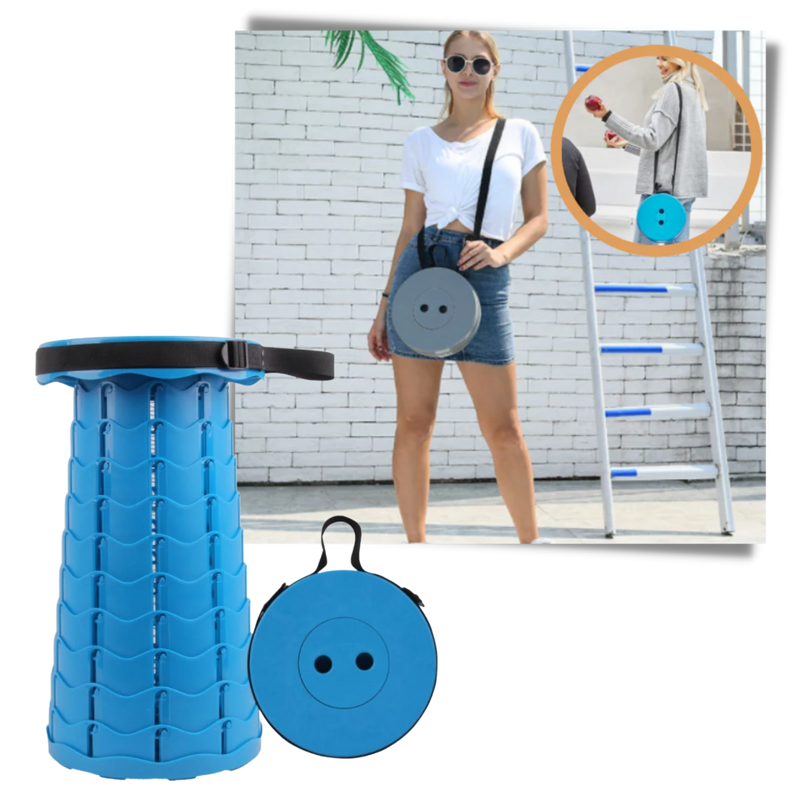 Tabouret rétractable portable