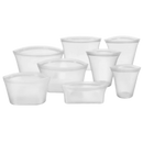 Lot de 8 sacs réutilisables en silicone pour aliments