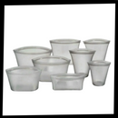 Lot de 8 sacs réutilisables en silicone pour aliments