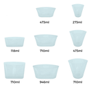 Lot de 8 sacs réutilisables en silicone pour aliments