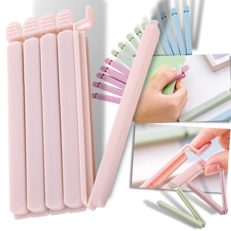 Lot de 15 clips de scellage pour sachets alimentaires