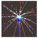 Lumières en forme de feux d'artifice électriques pour le jardin