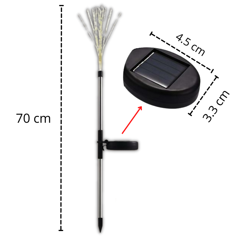 Lumières en forme de feux d'artifice électriques pour le jardin