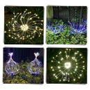 Lumières en forme de feux d'artifice électriques pour le jardin