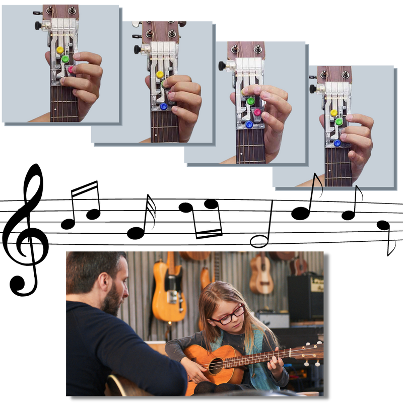 Outil d'apprentissage des accords de guitare