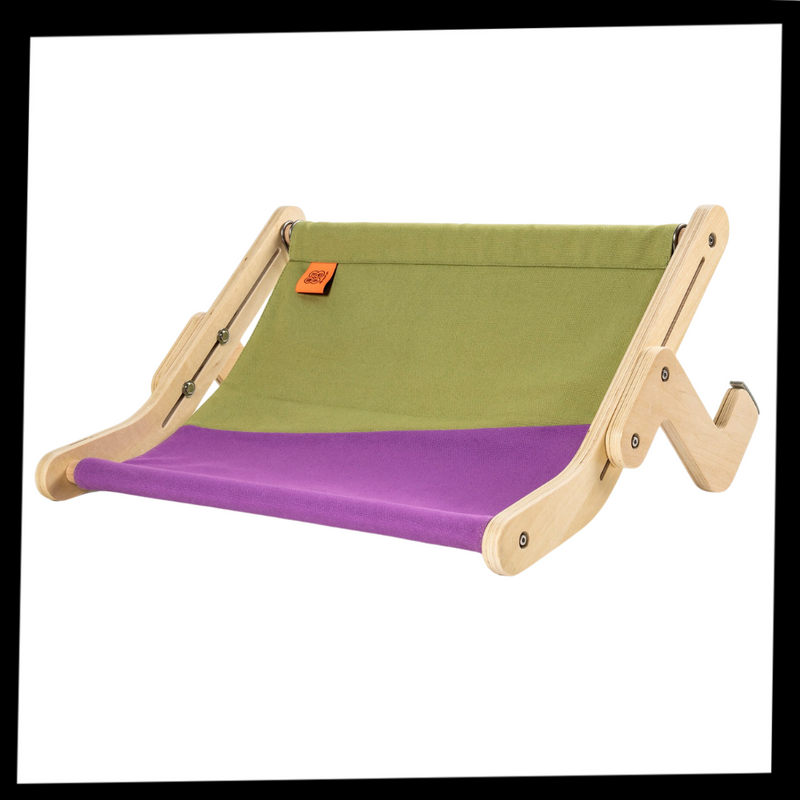 Perchoir de fenêtre en bois pour chat