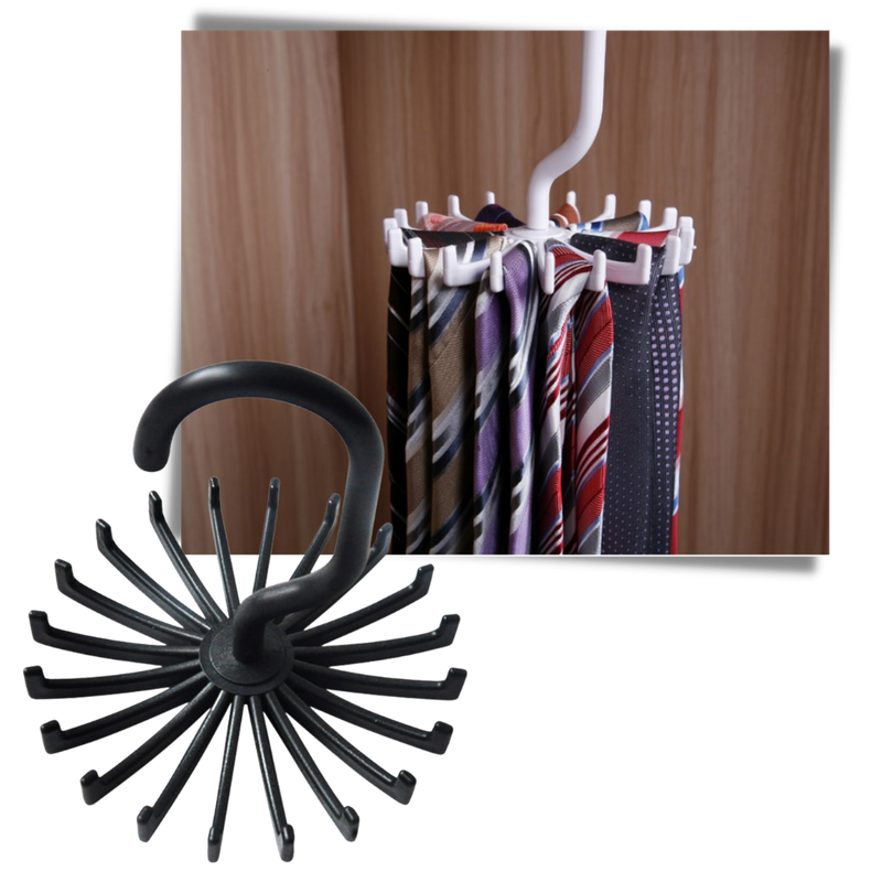 Porte-cravate rotatif à 360 degrés
