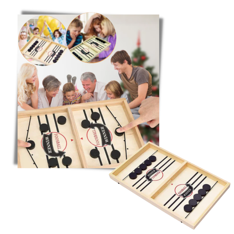 Jeu de hockey sur table en bois