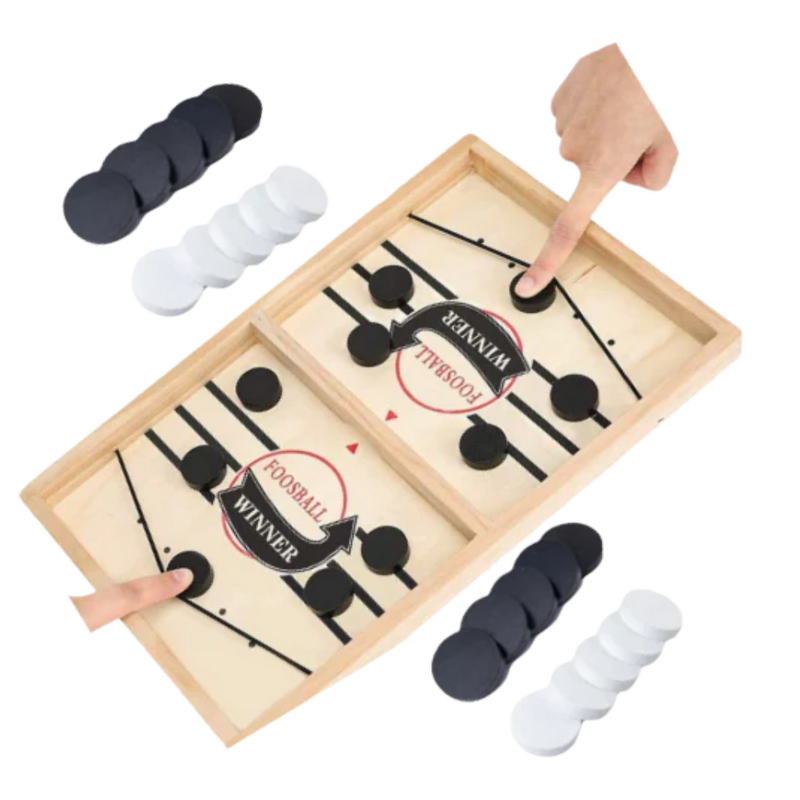 Jeu de hockey sur table en bois