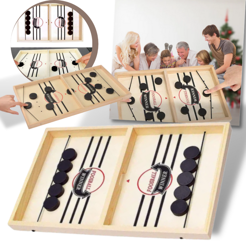 Jeu de hockey sur table en bois