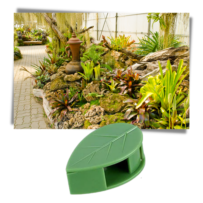 Lot de 20 attaches adhésives en forme de feuille