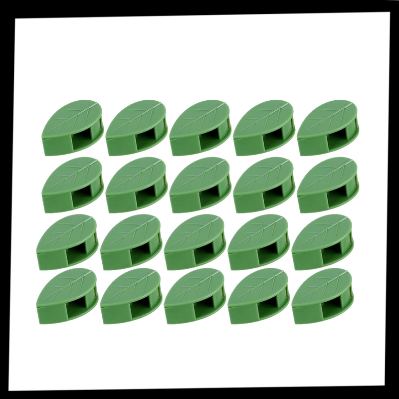 Lot de 20 attaches adhésives en forme de feuille