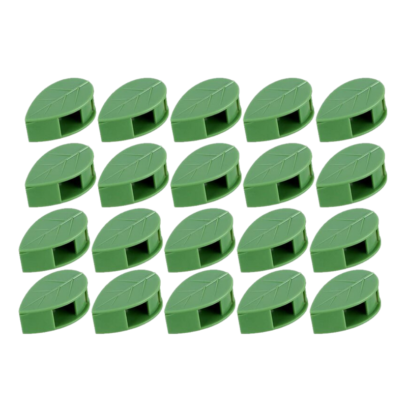 Lot de 20 attaches adhésives en forme de feuille