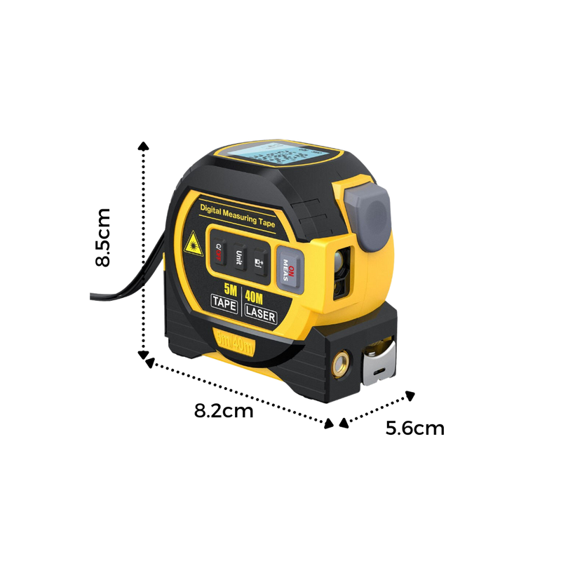 Mètre à ruban laser 3-en-1