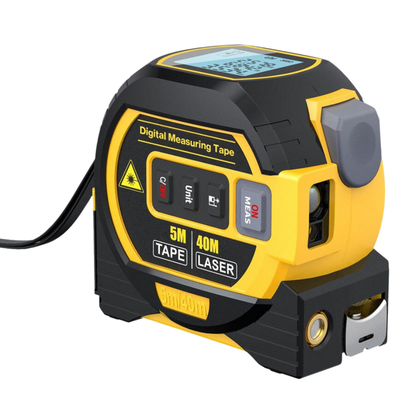 Mètre à ruban laser 3-en-1