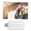 Lampe LED effet flamme