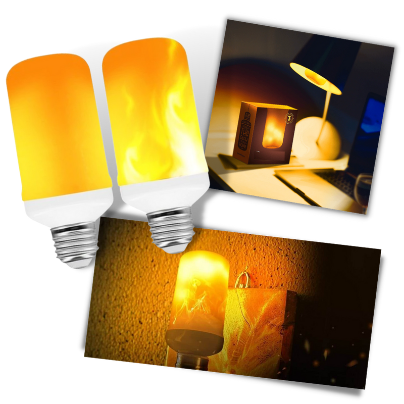 Lampe LED effet flamme