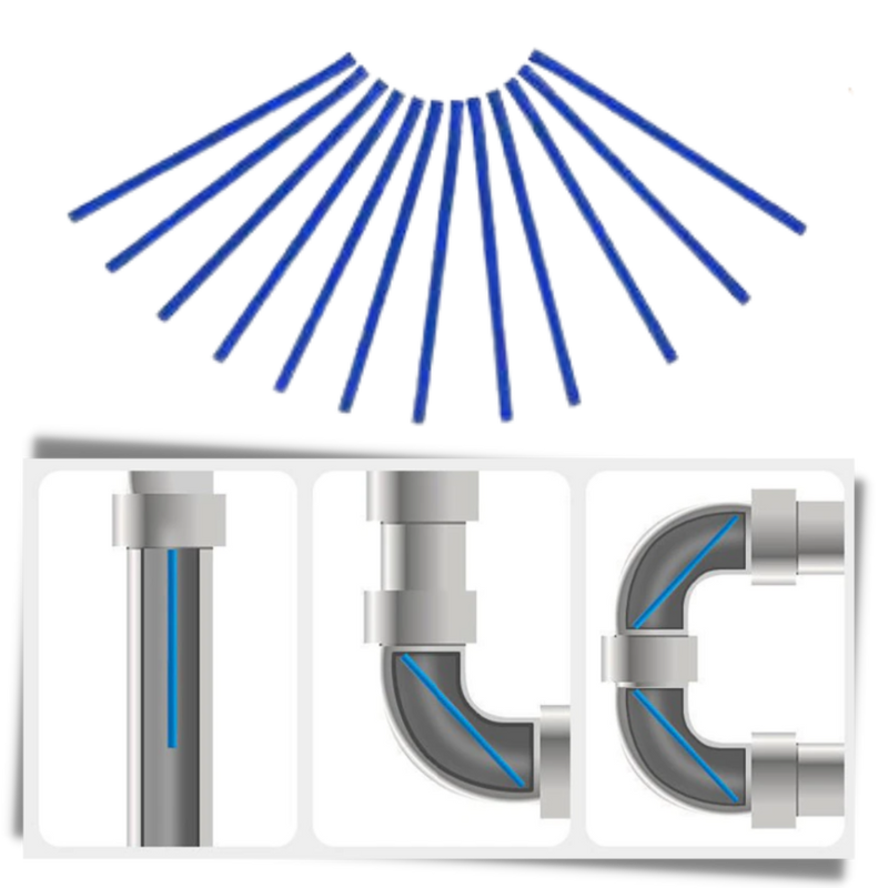 Lot de 12 bâtonnets de nettoyage pour évier