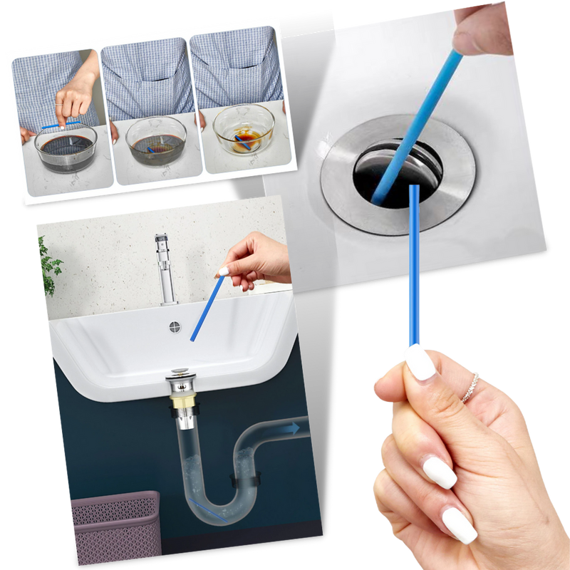 Lot de 12 bâtonnets de nettoyage pour évier