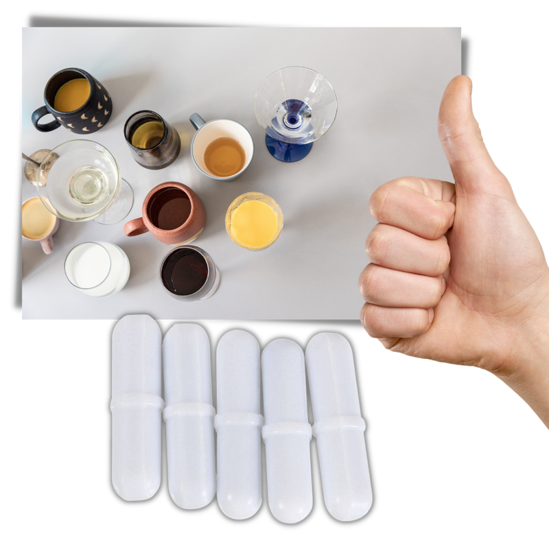 Lot de 5 agitateurs magnétiques pour tasse
