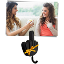 Porte-clé adhésif mural