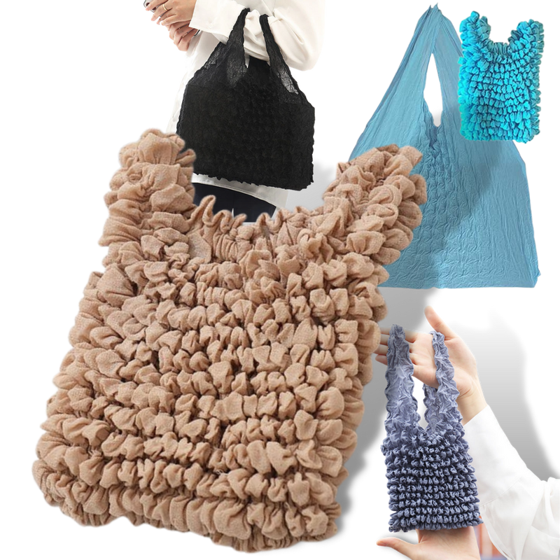 Sac à provisions plissé extensible
