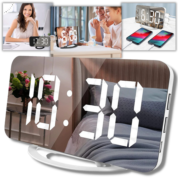 Miroir-réveil numérique multifonctionnel