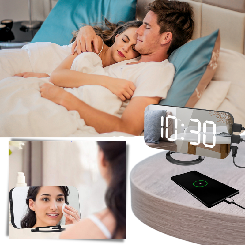 Miroir-réveil numérique multifonctionnel
