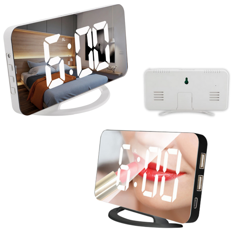 Miroir-réveil numérique multifonctionnel