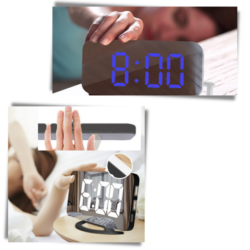 Miroir-réveil numérique multifonctionnel