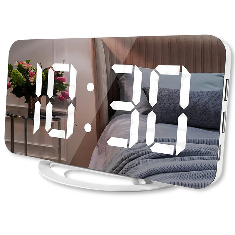 Miroir-réveil numérique multifonctionnel