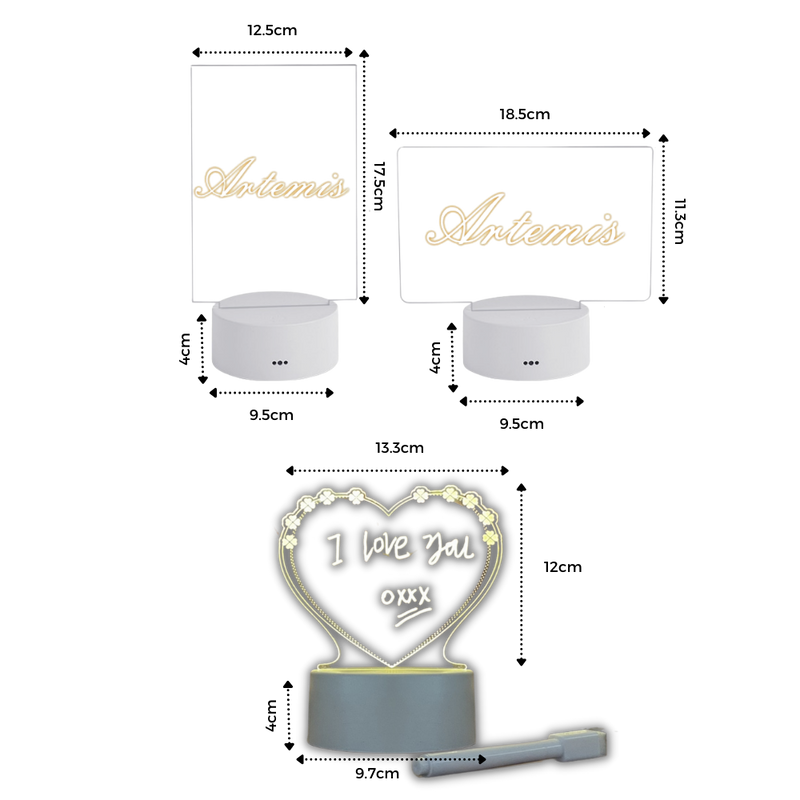 Tableau d'affichage LED avec stylo