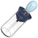 Bouteille d'huile en verre avec pinceau