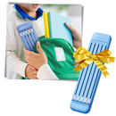 Trousse à crayons rigide avec crayons et règle