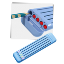 Trousse à crayons rigide avec crayons et règle