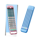 Trousse à crayons rigide avec crayons et règle