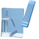 Trousse à crayons rigide avec crayons et règle