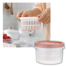 Récipient alimentaire empilable avec égouttoir