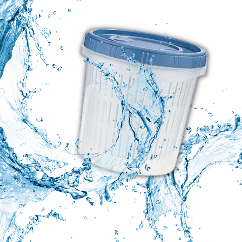 Récipient alimentaire empilable avec égouttoir