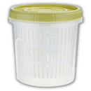 Récipient alimentaire empilable avec égouttoir