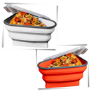 Boite extensible de conservation de pizza